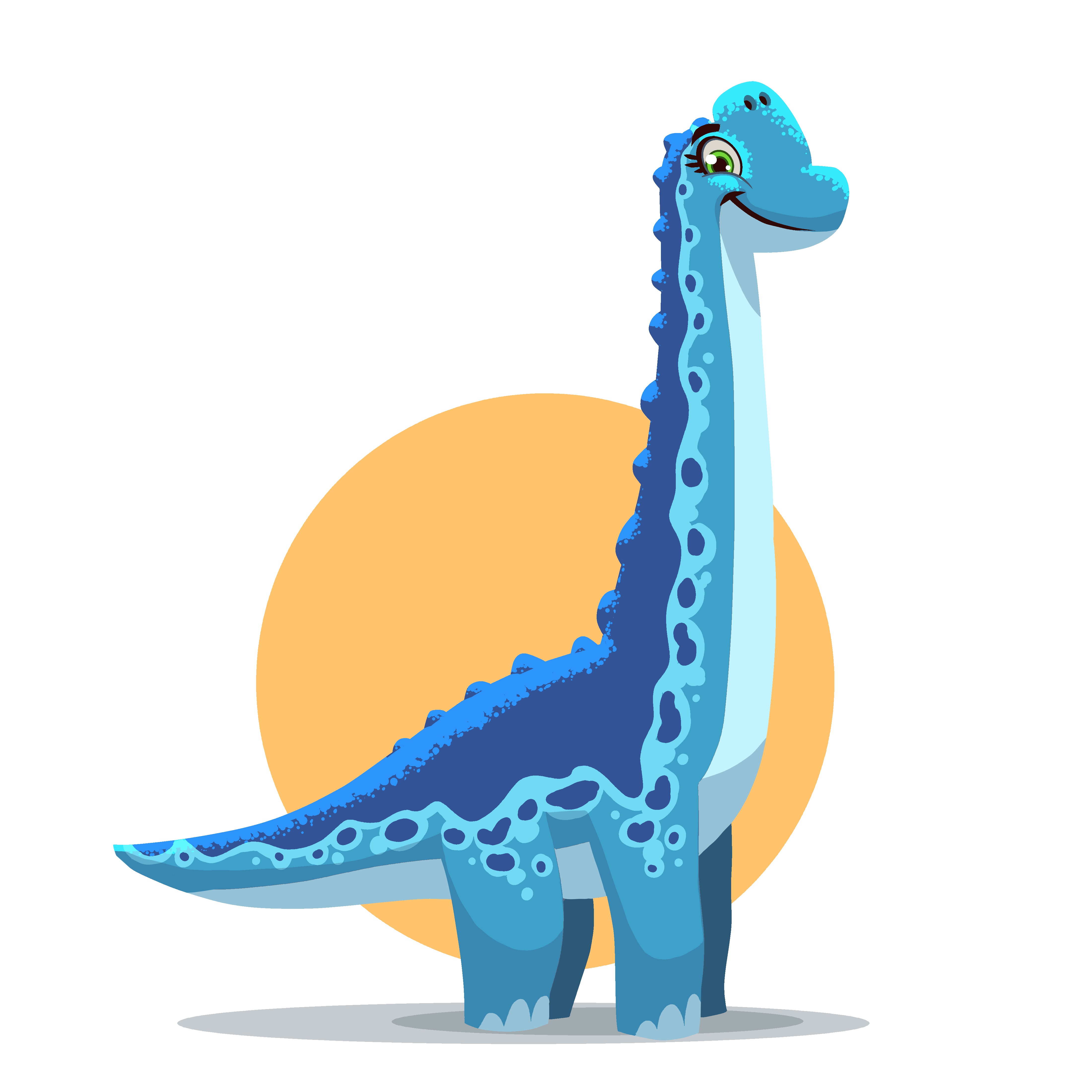 Professional Illustration for Children's Books, Games, and Education - Brachiosaurus