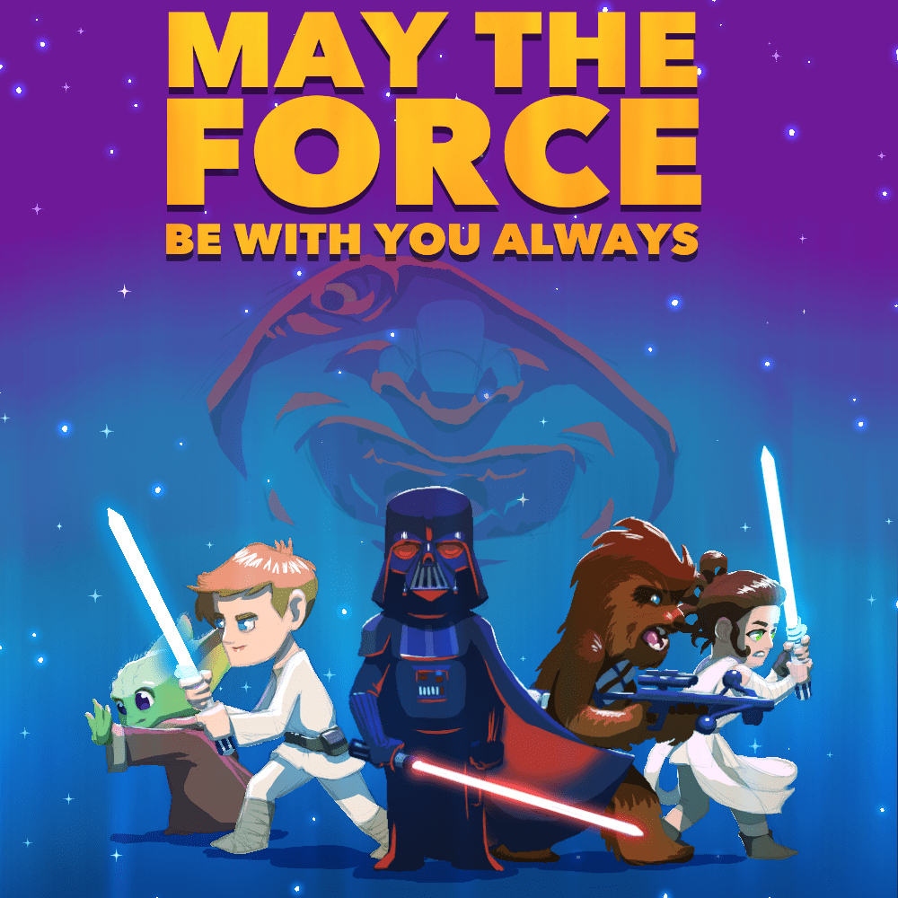 Professional Illustration for Children's Books, Games, and Education - May The Force Be With You Title