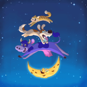 Professional Illustration for Children's Books, Games, and Education - Over The Moon Redux